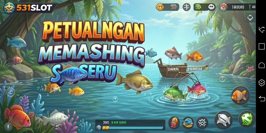 Screenshot gameplay 531SLOT yang menunjukkan aksi memancing yang seru.