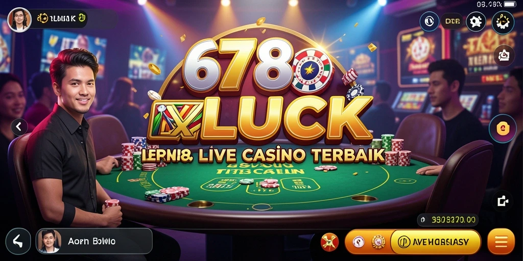 Screenshot gameplay 678LUCK menunjukkan dealer profesional dan suasana kasino yang hidup.
