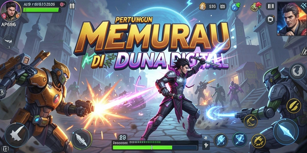 Tampilkan aksi mendebarkan dalam pertarungan game Fighting.