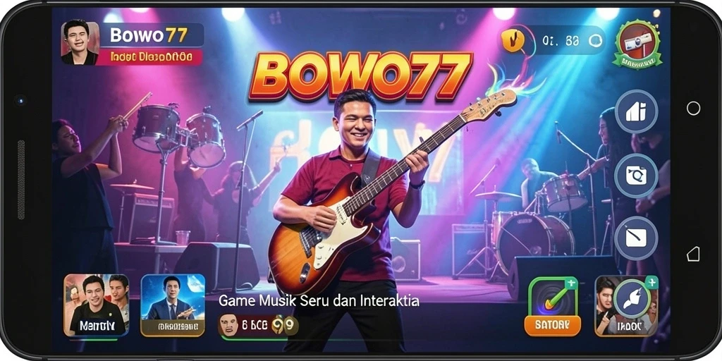 Tampilan gameplay seru di BOWO77 dengan berbagai tantangan musik.