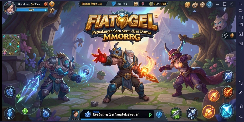 Gameplay seru FIATOGEL dalam dunia MMORPG yang memikat.