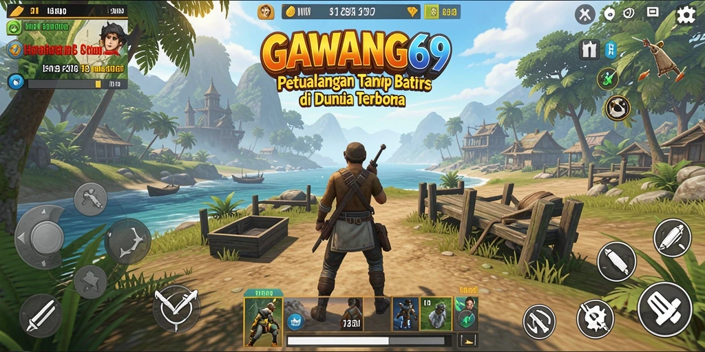 Tampilan gameplay menarik dari GAWANG69 dalam dunia terbuka.