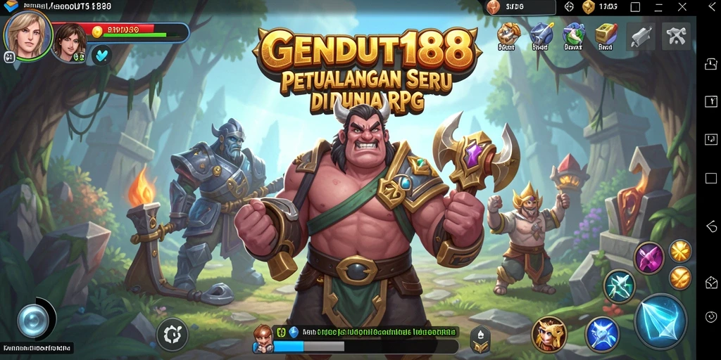 Screenshot GENDUT188 menampilkan aksi bertarung seru dalam dunia RPG.