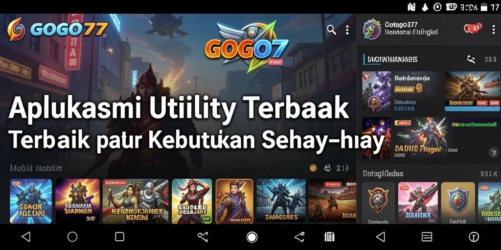 Tampilan intuitif aplikasi GOGO77 yang mempermudah pengguna.