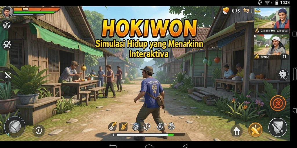 Gameplay HOKIWON yang menakjubkan dalam simulasi kehidupan.