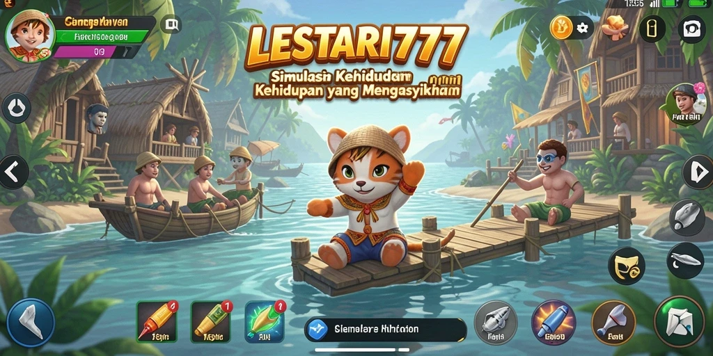 Tampilan gameplay menarik dari LESTARI777 dengan karakter dan lingkungan yang interaktif.