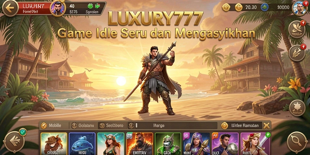 Screenshot gameplay LUXURY777 menunjukkan aksi pengelolaan aset yang menarik.