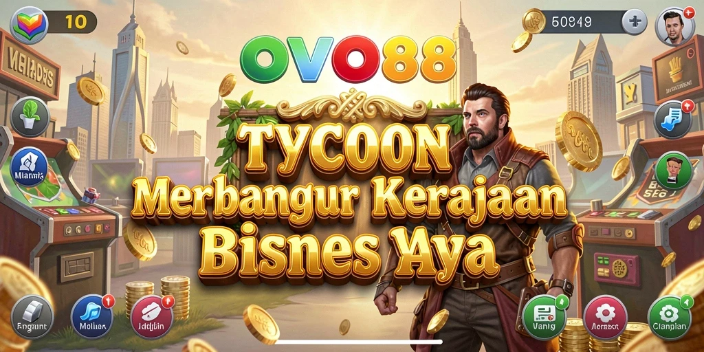 Tampilan utama OVO88 menampilkan gameplay Tycoon yang seru.