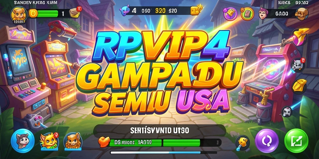 Tangkapan layar RPVIP4 menunjukkan aksi gameplay arcade yang seru.