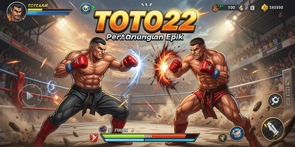 Screenshot TOTO22 menampilkan aksi pertarungan yang seru dan grafik menawan.