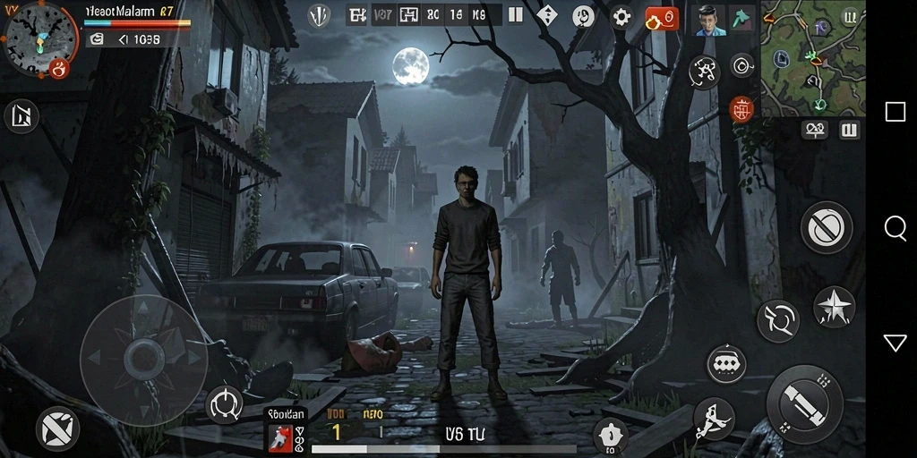Gameplay V87 yang mencekam dalam momen yang menakutkan.